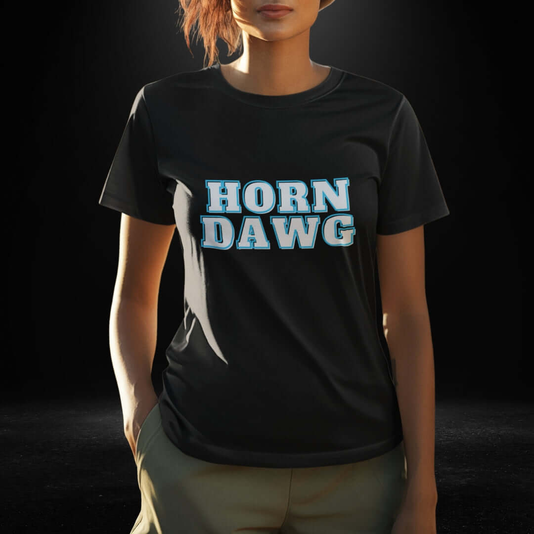 Horn Dawg Black Tee - Bite Me Now