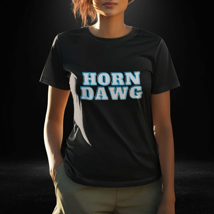 Horn Dawg Black Tee - Bite Me Now