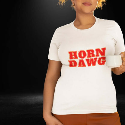 Horn Dawg White Tee - Bite Me Now