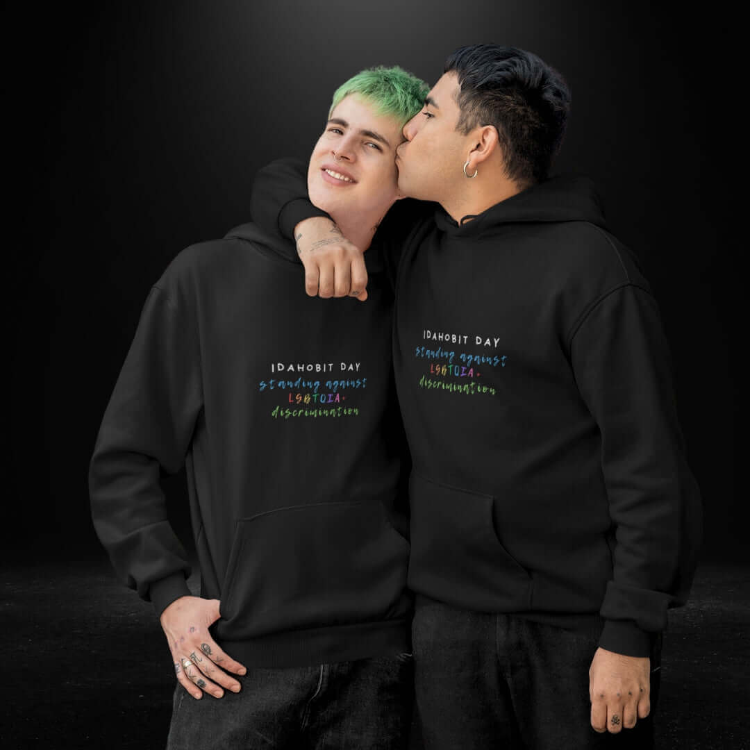 IDAHOBIT Day Black Hoodie - Bite Me Now