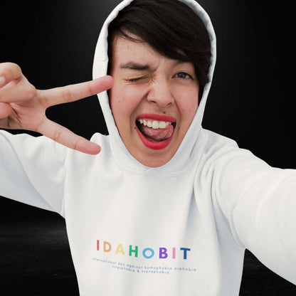 IDAHOBIT Day White Hoodie - Bite Me Now