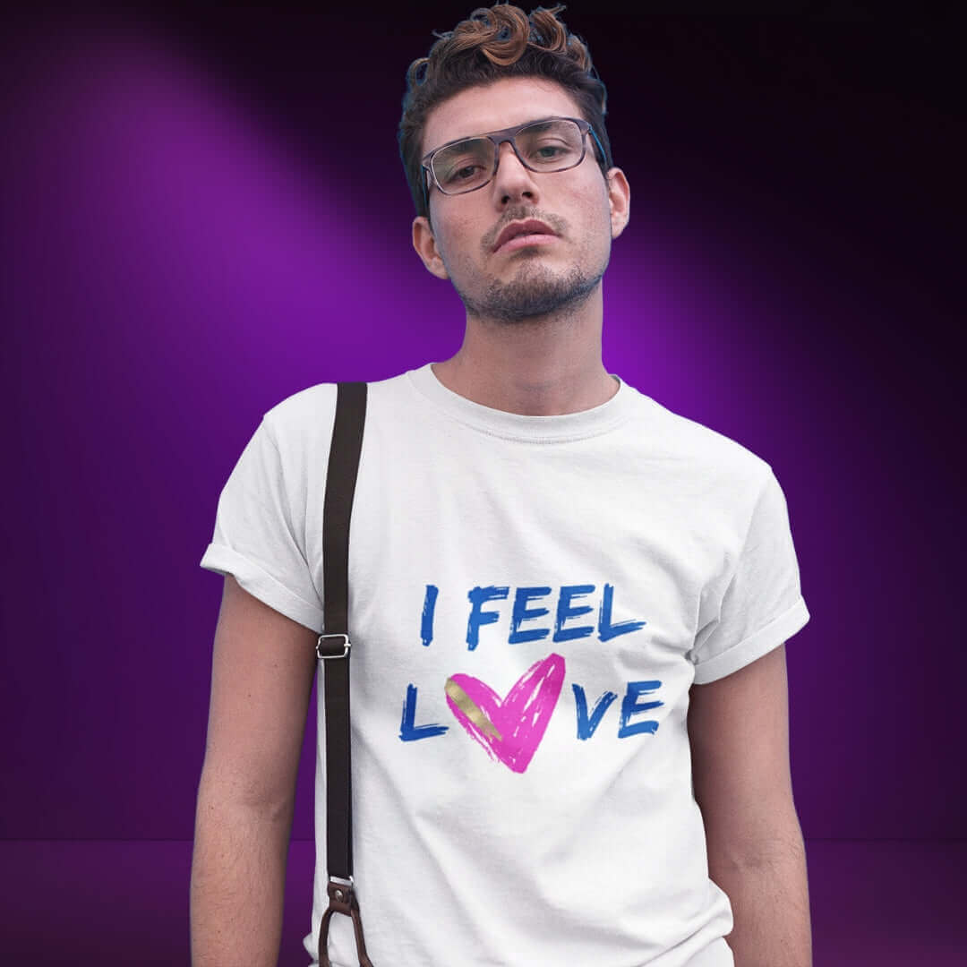 I Feel Love White Tee - Bite Me Now