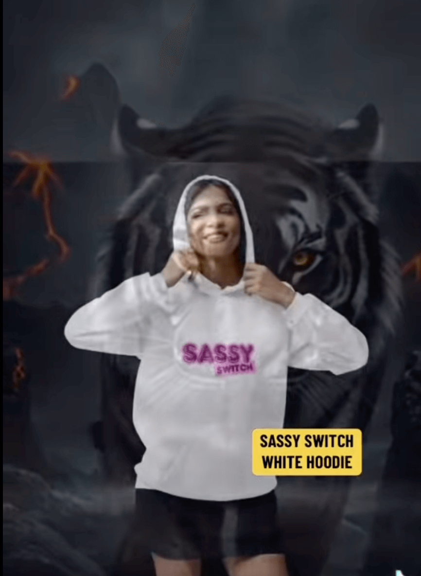 IG Post - Sassy Switch White Hoodie 
