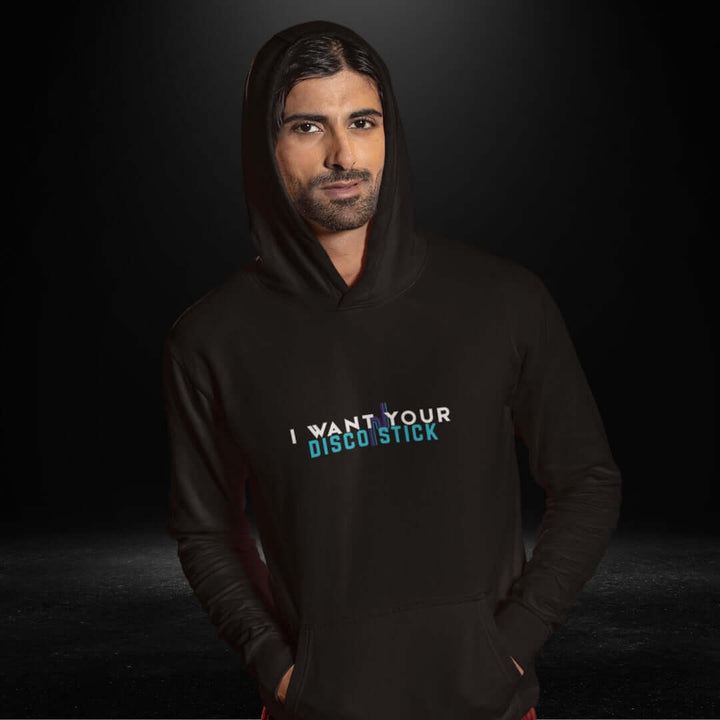 I Want Your Disco Stick Black Hoodie - Bite Me Now