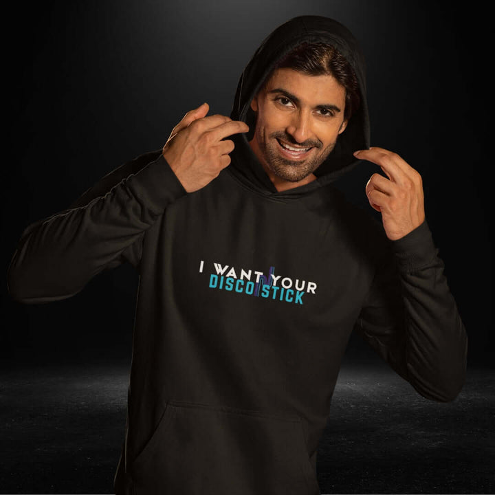 I Want Your Disco Stick Black Hoodie - Bite Me Now