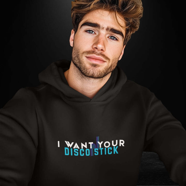 I Want Your Disco Stick Black Hoodie - Bite Me Now