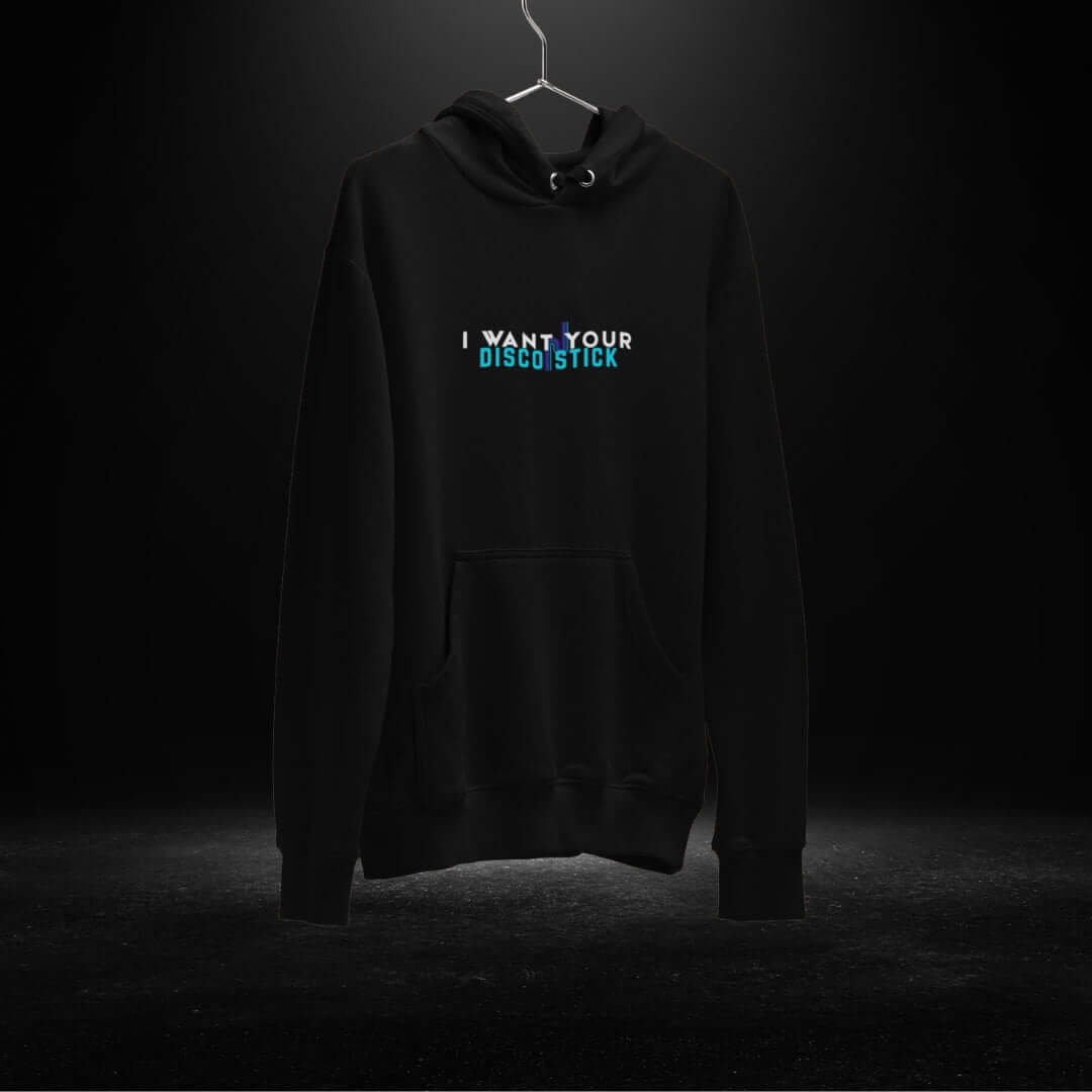 I Want Your Disco Stick Black Hoodie - Bite Me Now