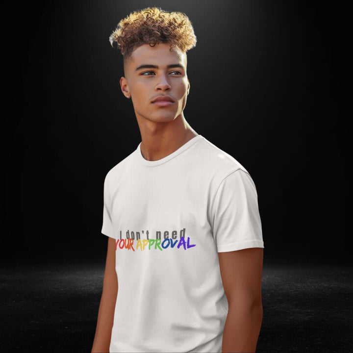 I Don't Need Your Approval White Tee - Bite Me Now