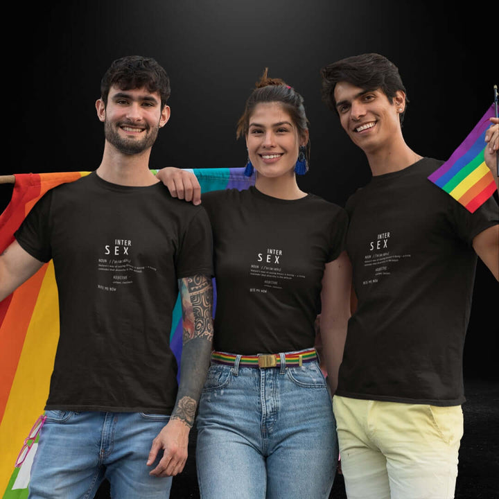 Intersex Definitions Black Tee - Bite Me Now