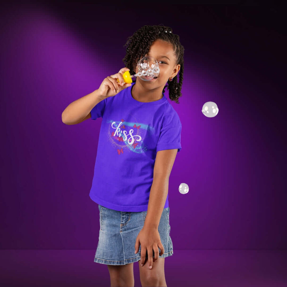 Kiss Purple Tee - Bite Me Now