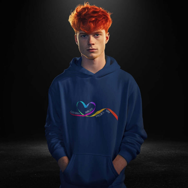LGBTQIA Domestic Violence Day Navy Hoodie