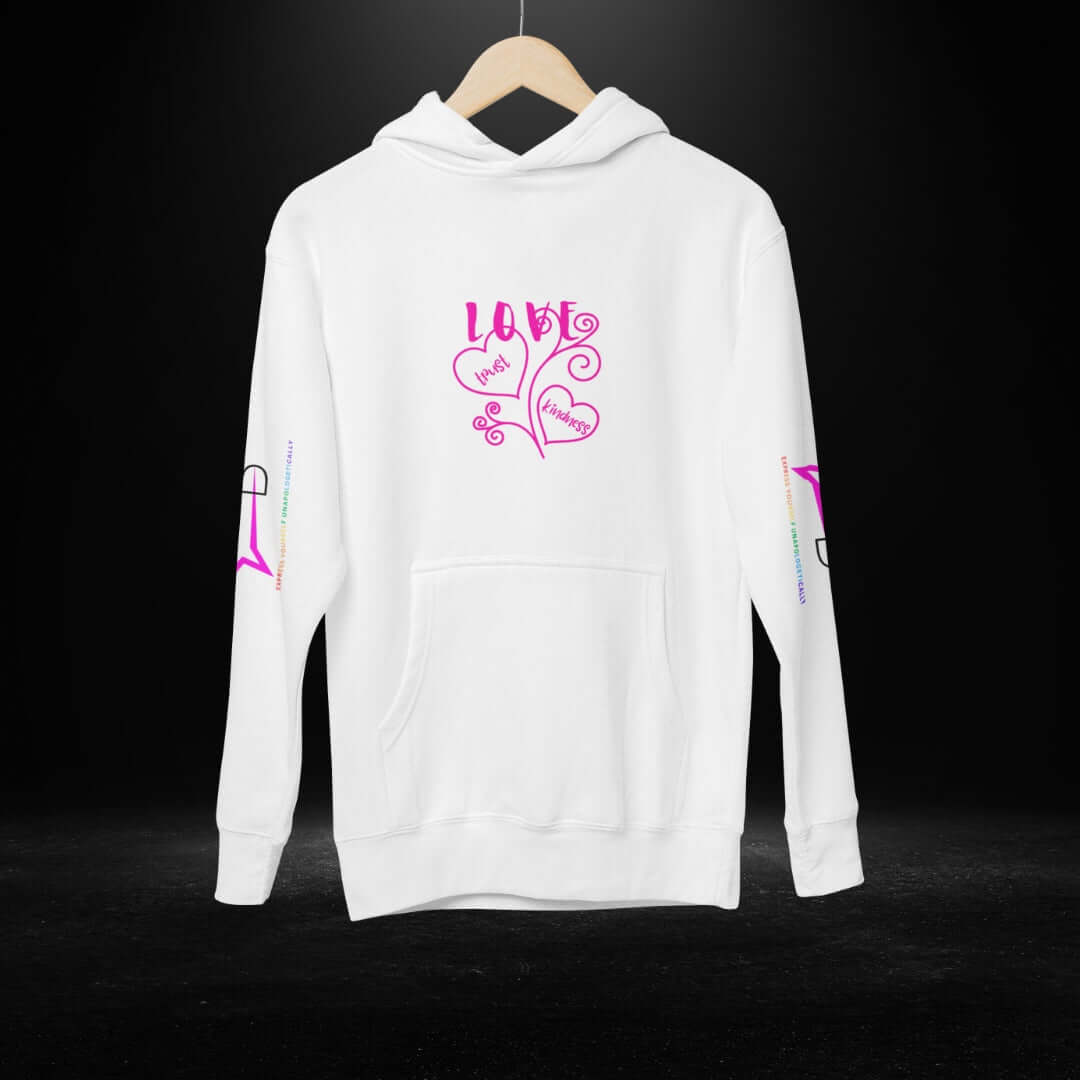 Love White Hoodie