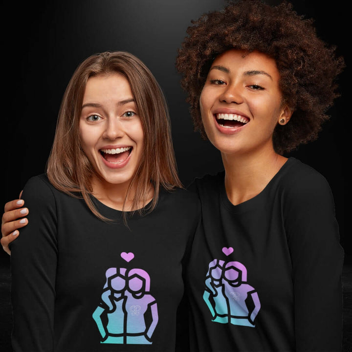 Ladies Black Long Sleeve Tee