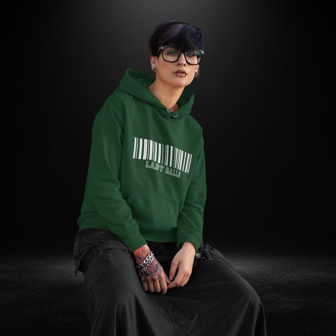 Lady Balls Green Hoodie