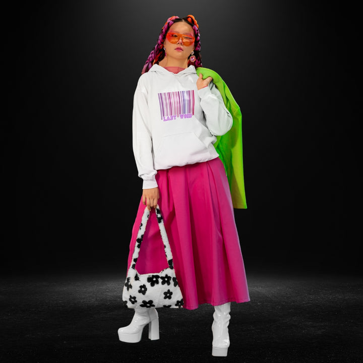 Lady Wood White Hoodie 
