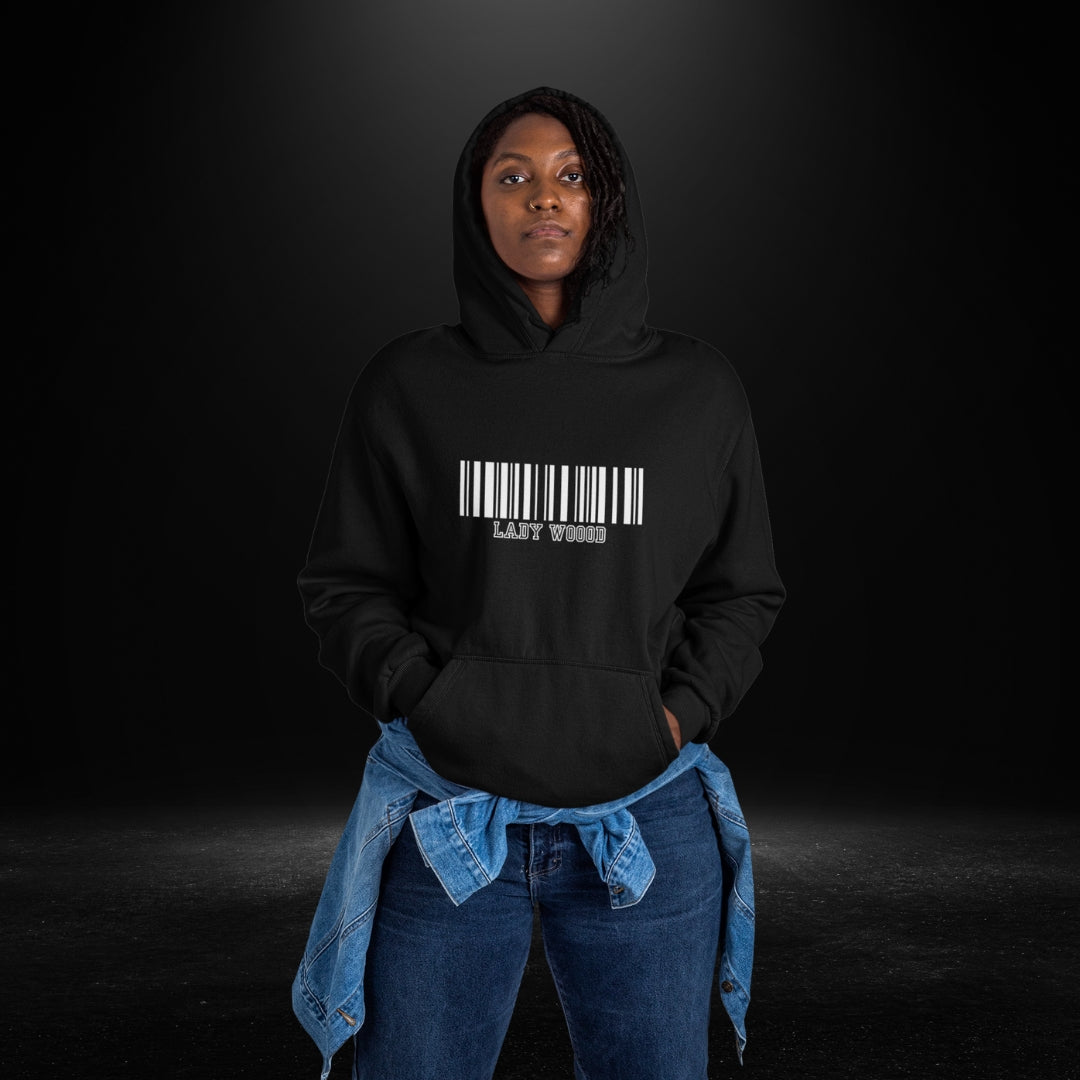 Lady Wood Black Hoodie 