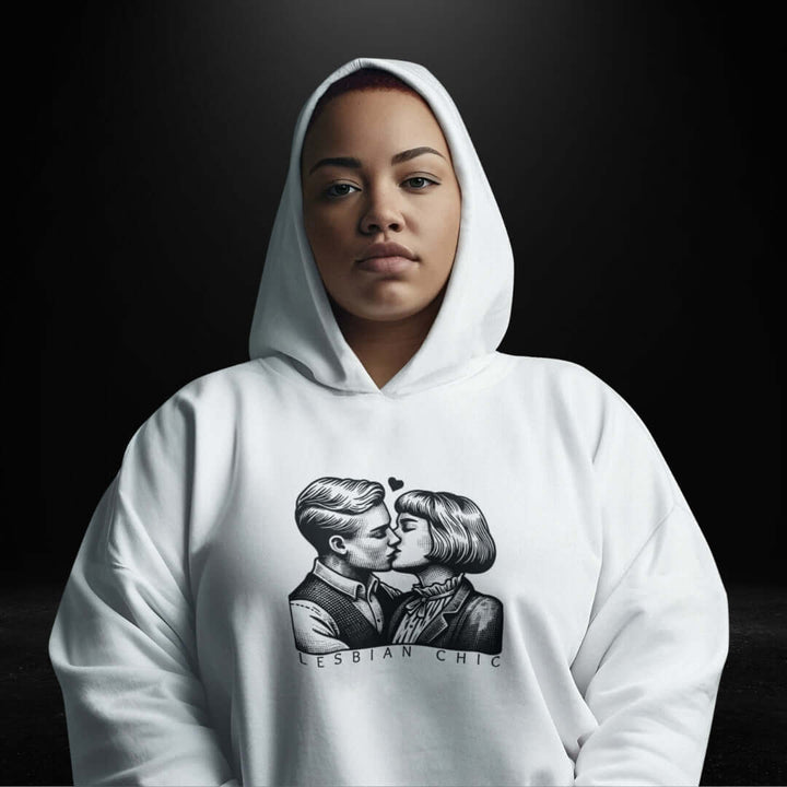 Lesbian Chic White Hoodie 