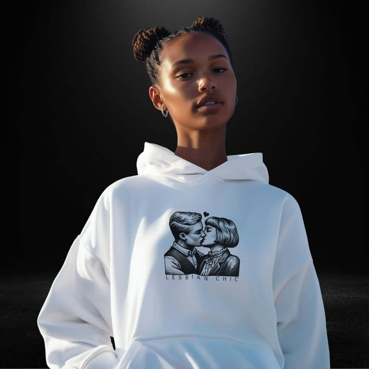 Lesbian Chic White Hoodie 