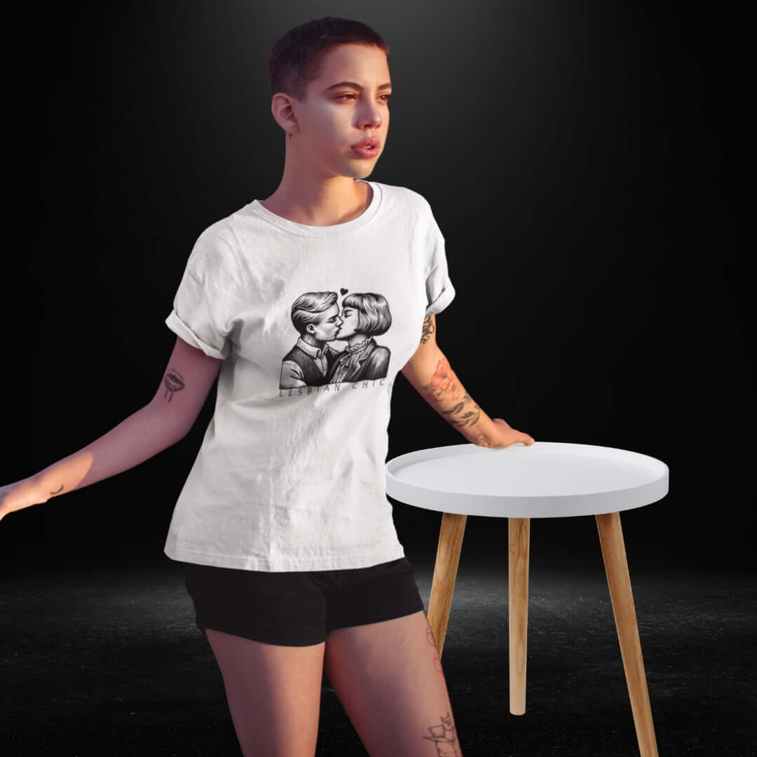 Lesbian Chic White Tee