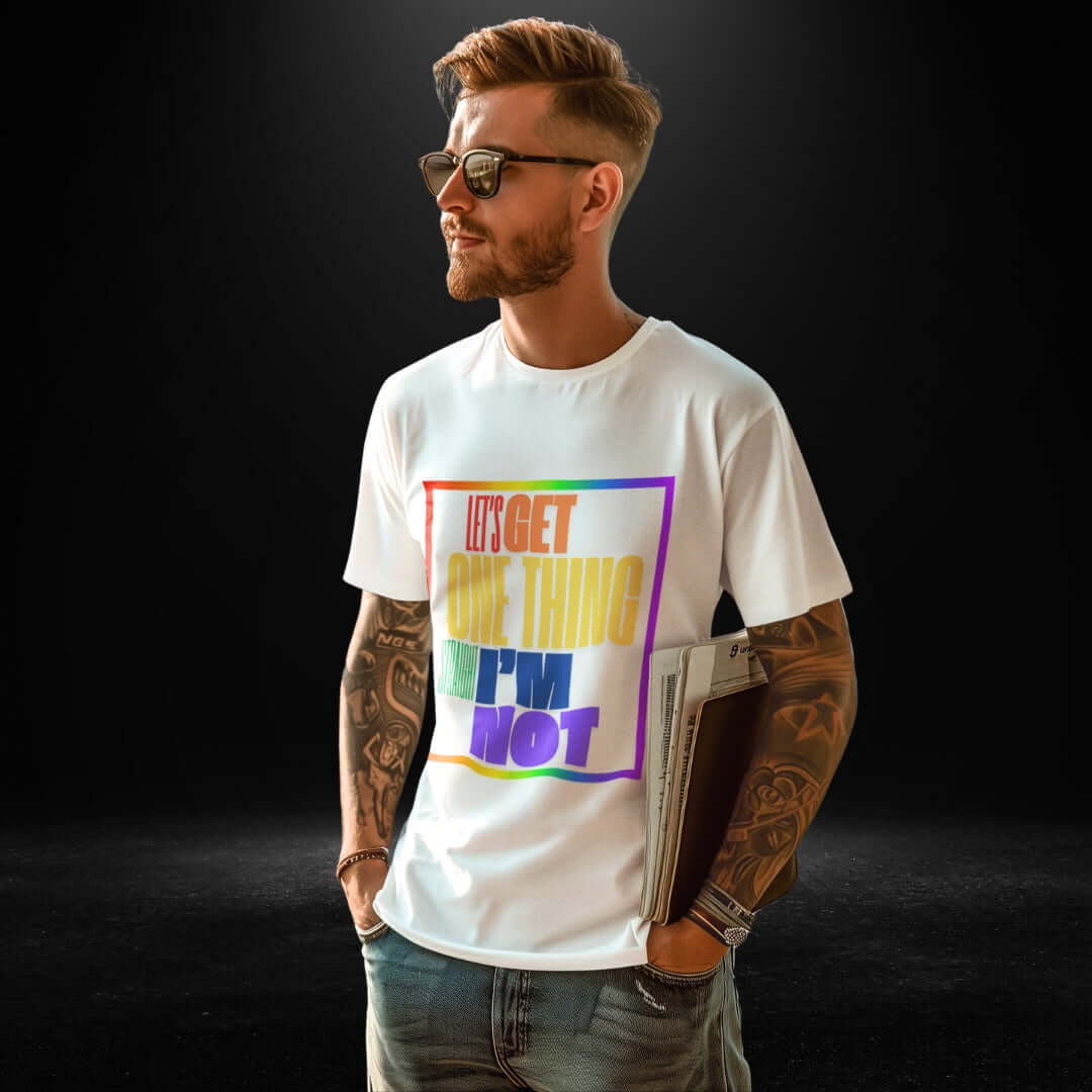 Let's Get One Thing Straight - I'm Not White Tee - Bite Me Now