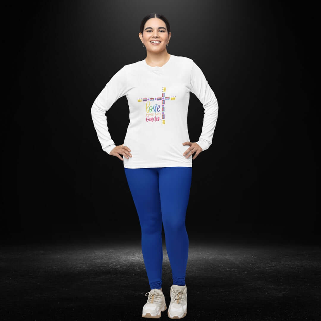Love Has No Gender White Long Sleeve Tee