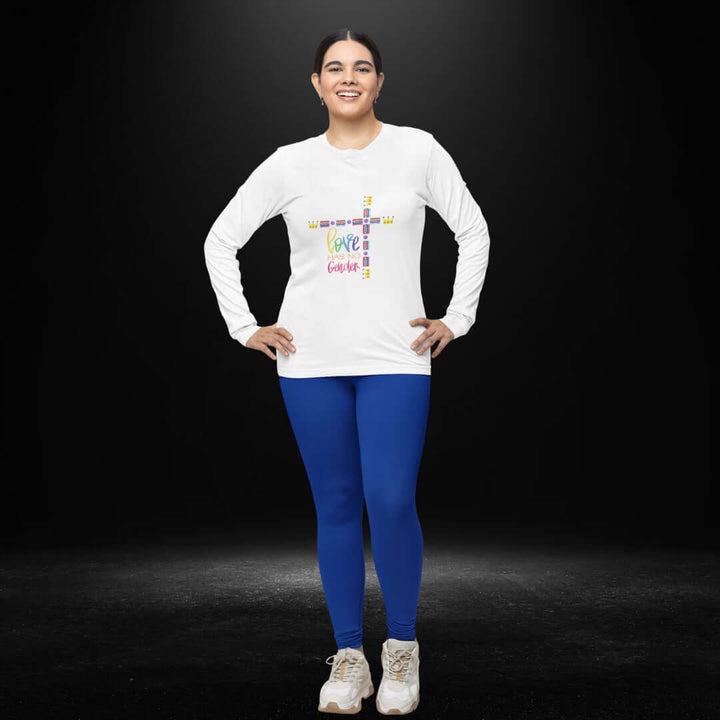 Love Has No Gender White Long Sleeve Tee