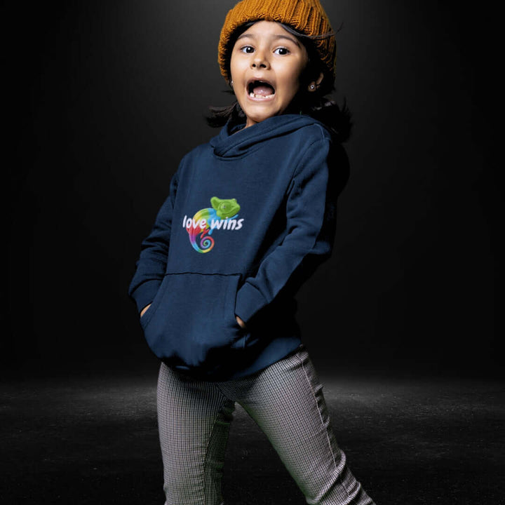 Love Wins Chameleon Navy Hoodie - Bite Me Now 