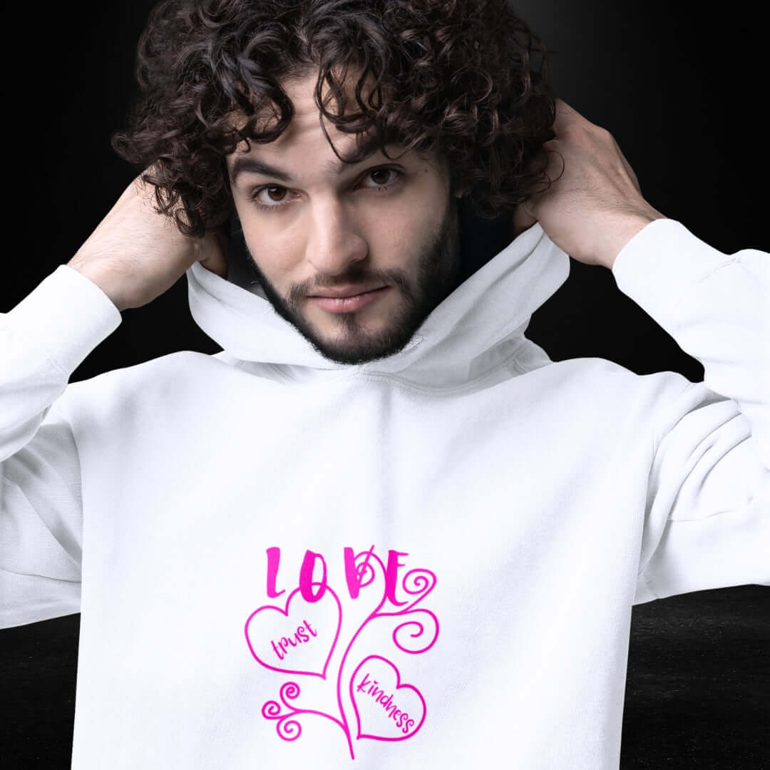Love White Hoodie