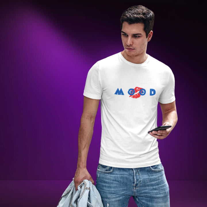 Mood Lips - White Tee - Bite Me Now