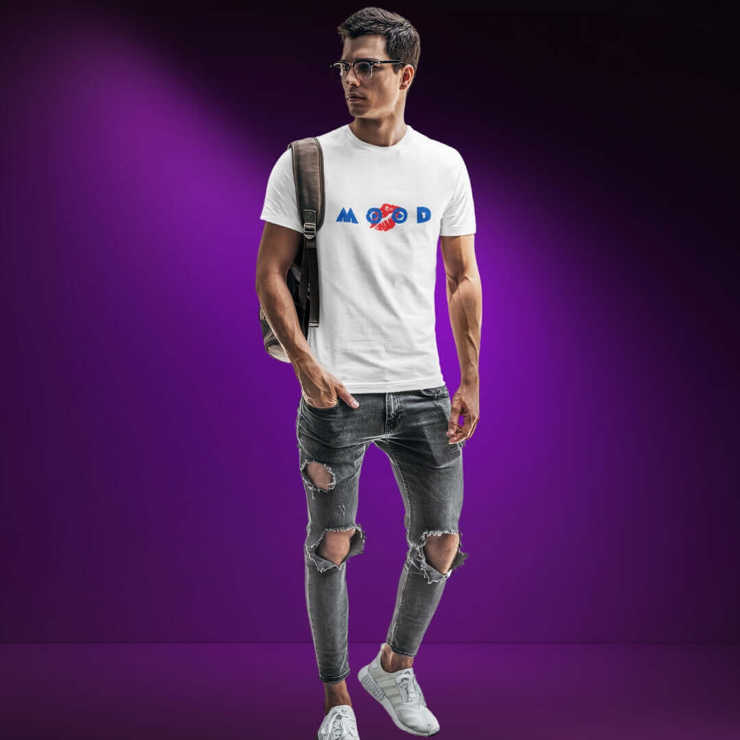 Mood Lips - White Tee - Bite Me Now