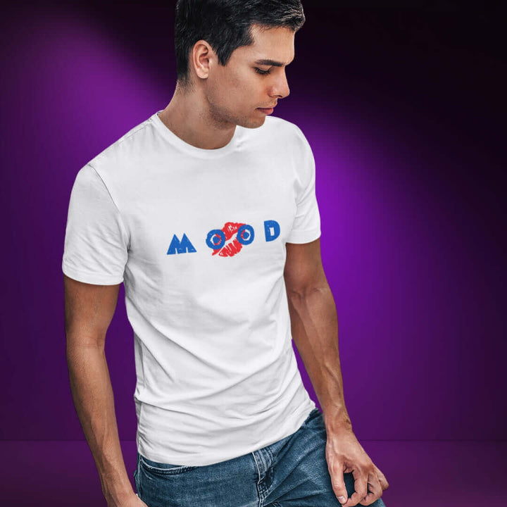 Mood Lips - White Tee - Bite Me Now