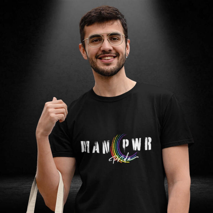 MAN Pride PWR Black Tee - Bite Me Now