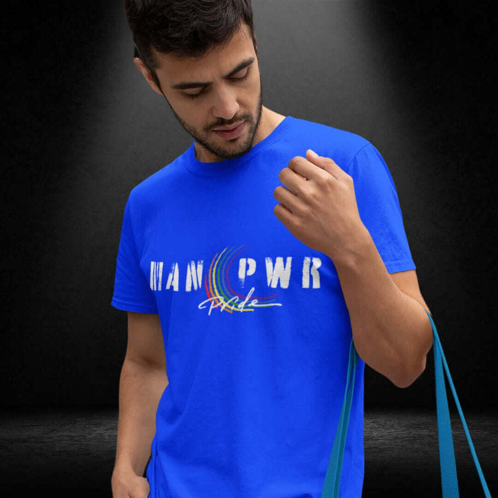 MAN Pride PWR Blue Tee - Bite Me Now