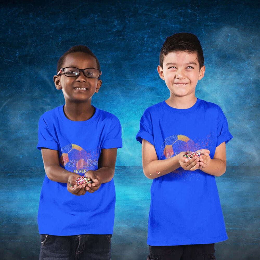 Matildas Kids Blue Tee - Matilda Fever - Bite Me Now