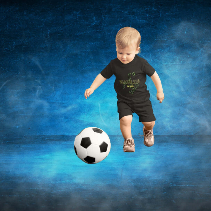 Matildas Toddlers Tee - Fever Ball Kick - Bite Me Now