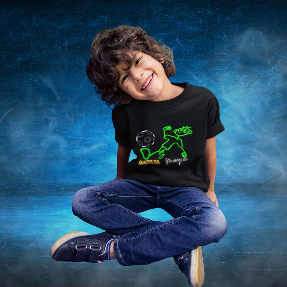 Matildas Kids Tees - Green Dude - Bite Me Now