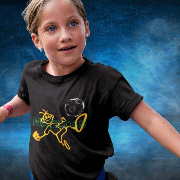 Matildas Kids Black Tee - Bite Me Now