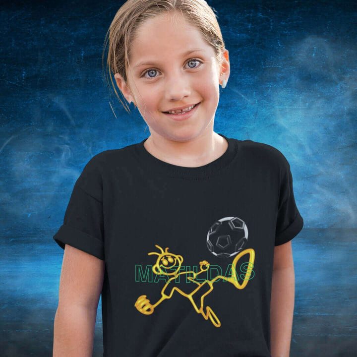 Matildas Kids Black Tee - Bite Me Now