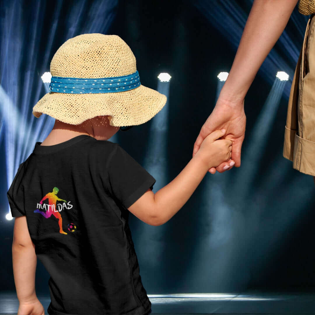 Matildas Pride Kids Black Tee - Bite Me Now