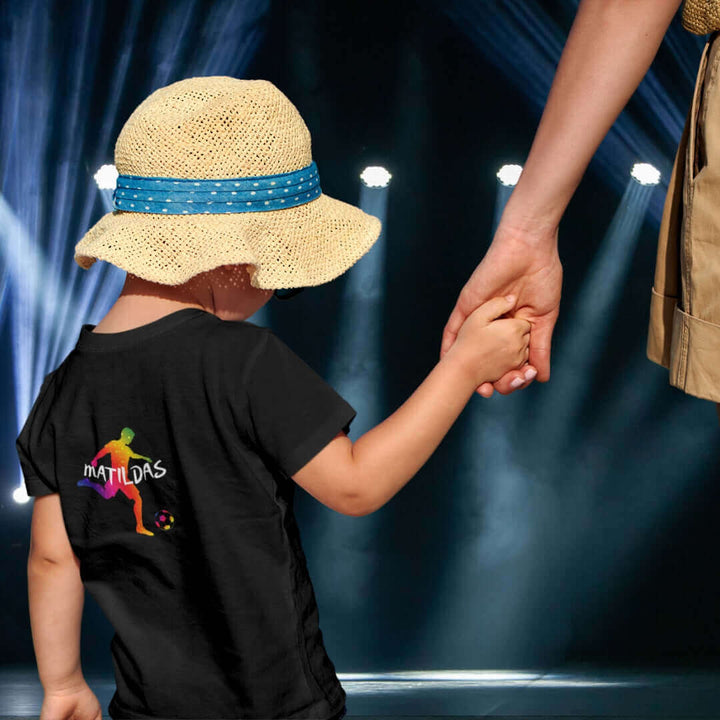 Matildas Pride Kids Black Tee - Bite Me Now