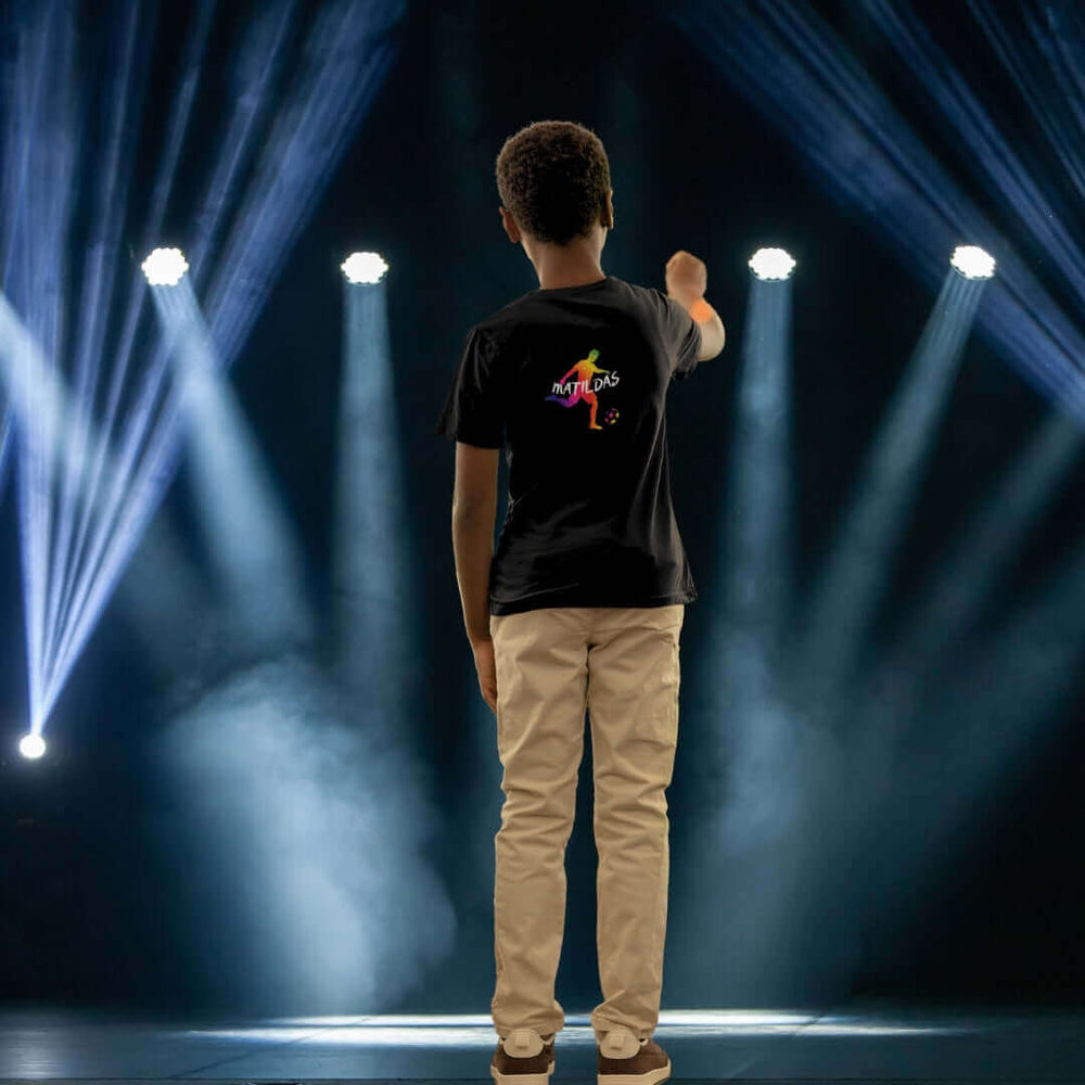Matildas Pride Kids Black Tee - Bite Me Now