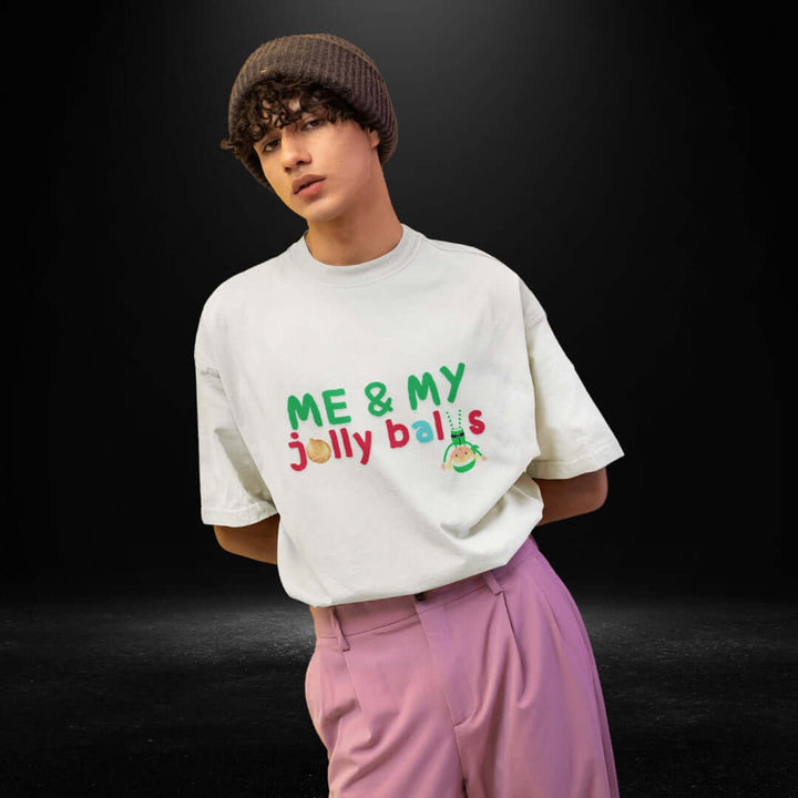 Me & My Jolly Balls White Tee - Bite Me Now