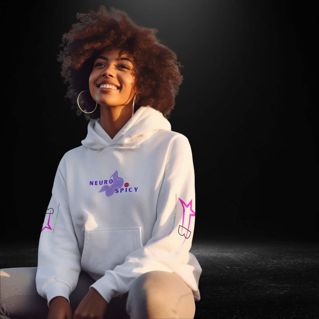 Neuro Spicy White Hoodie 