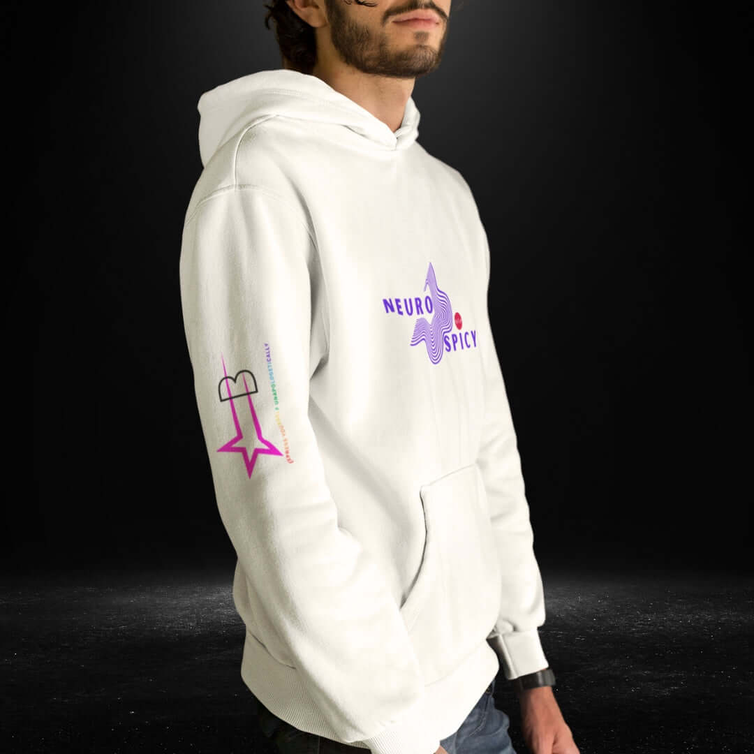 Neuro Spicy White Hoodie 