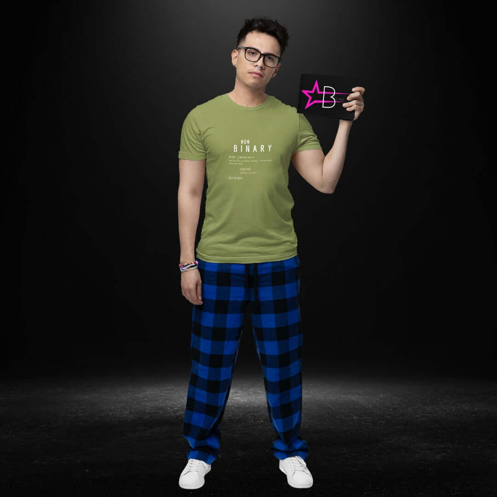 Non Binary Definitions Olive Tee - Bite Me Now