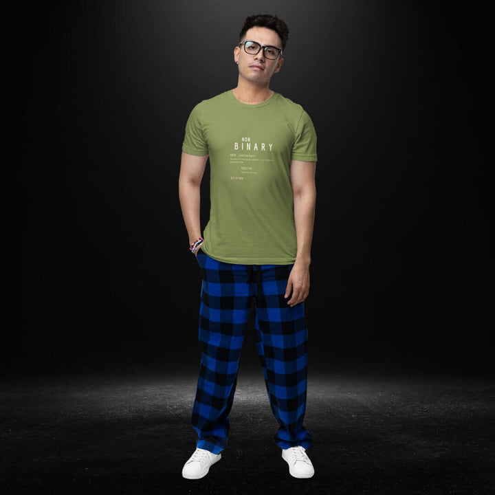 Non Binary Definitions Olive Tee - Bite Me Now