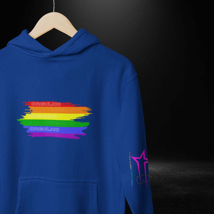 ORGULHO (Portugese) Pride Blue Hoodie