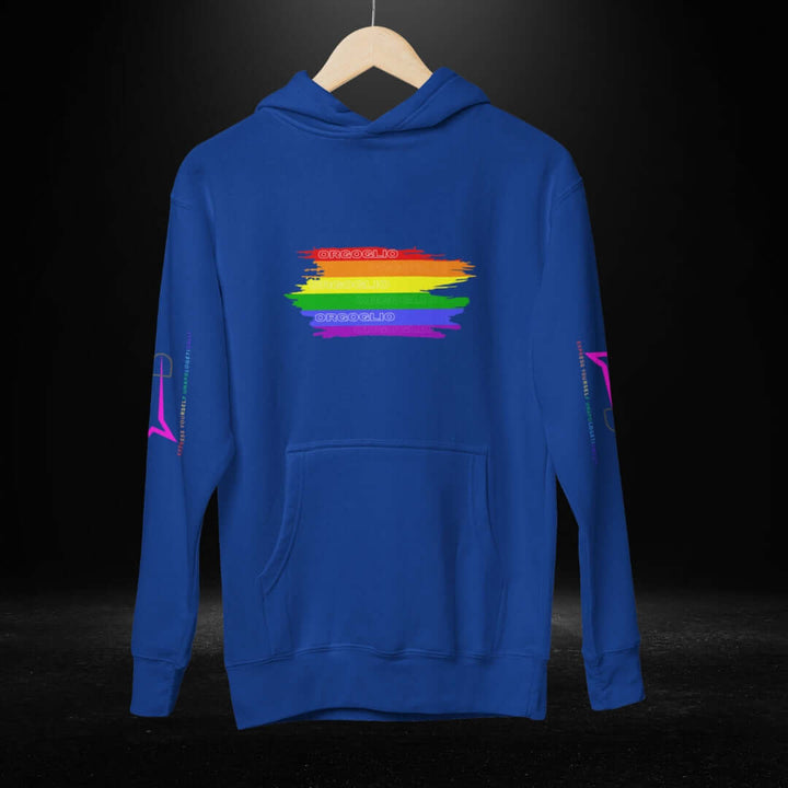 ORGOGLIO (Italian) Pride Blue Hoodie
