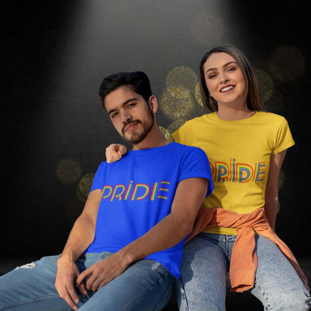 Pride Blue + Yellow Tee - Bite Me Now