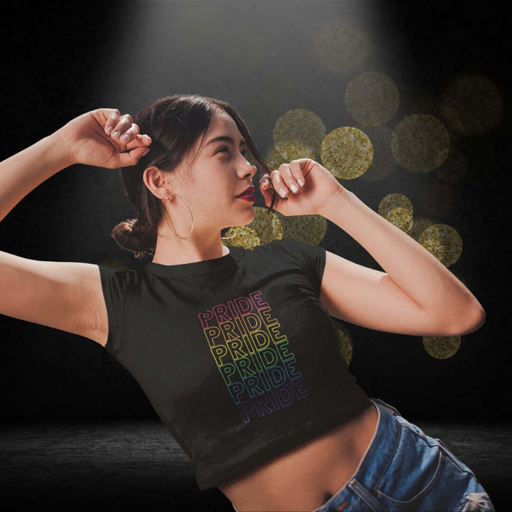 Pride Black Crop - Bite Me Now
